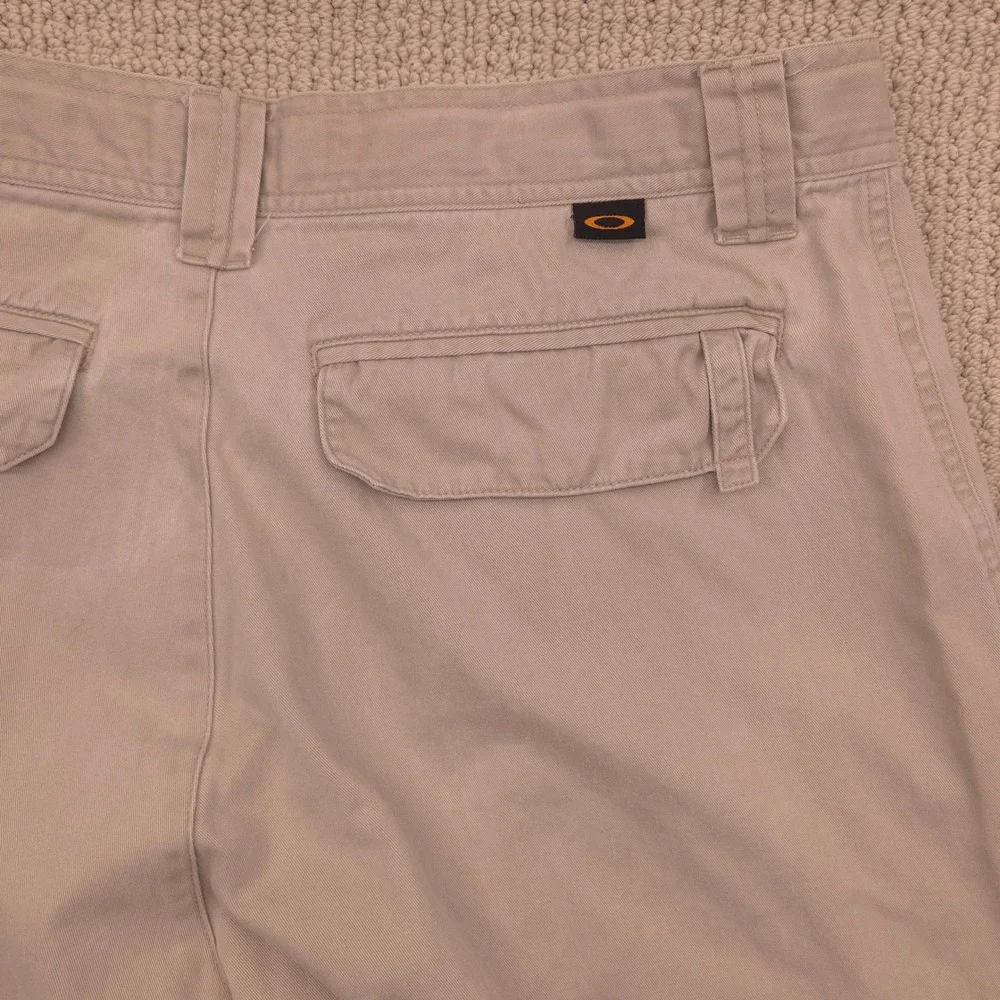 VTG‎ Y2K Oakley Softwear Cargo Pants Baggy Wide Leg Tan Mens Size 36